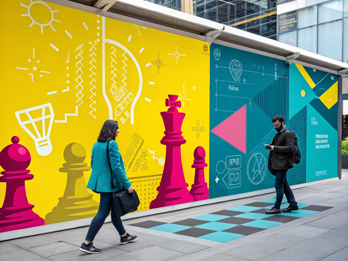 A dynamic ad creative showcasing various versions of an advertisement being automatically generated and optimized for different audience segments, highlighting the flexibility and personalization capabilities of VEXITHON's dynamic creative engine.
